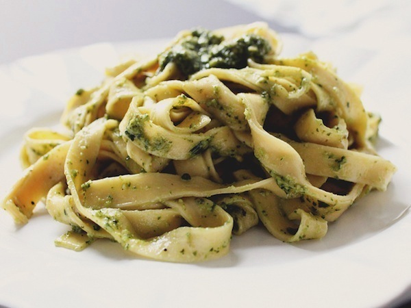 fettucini pesto